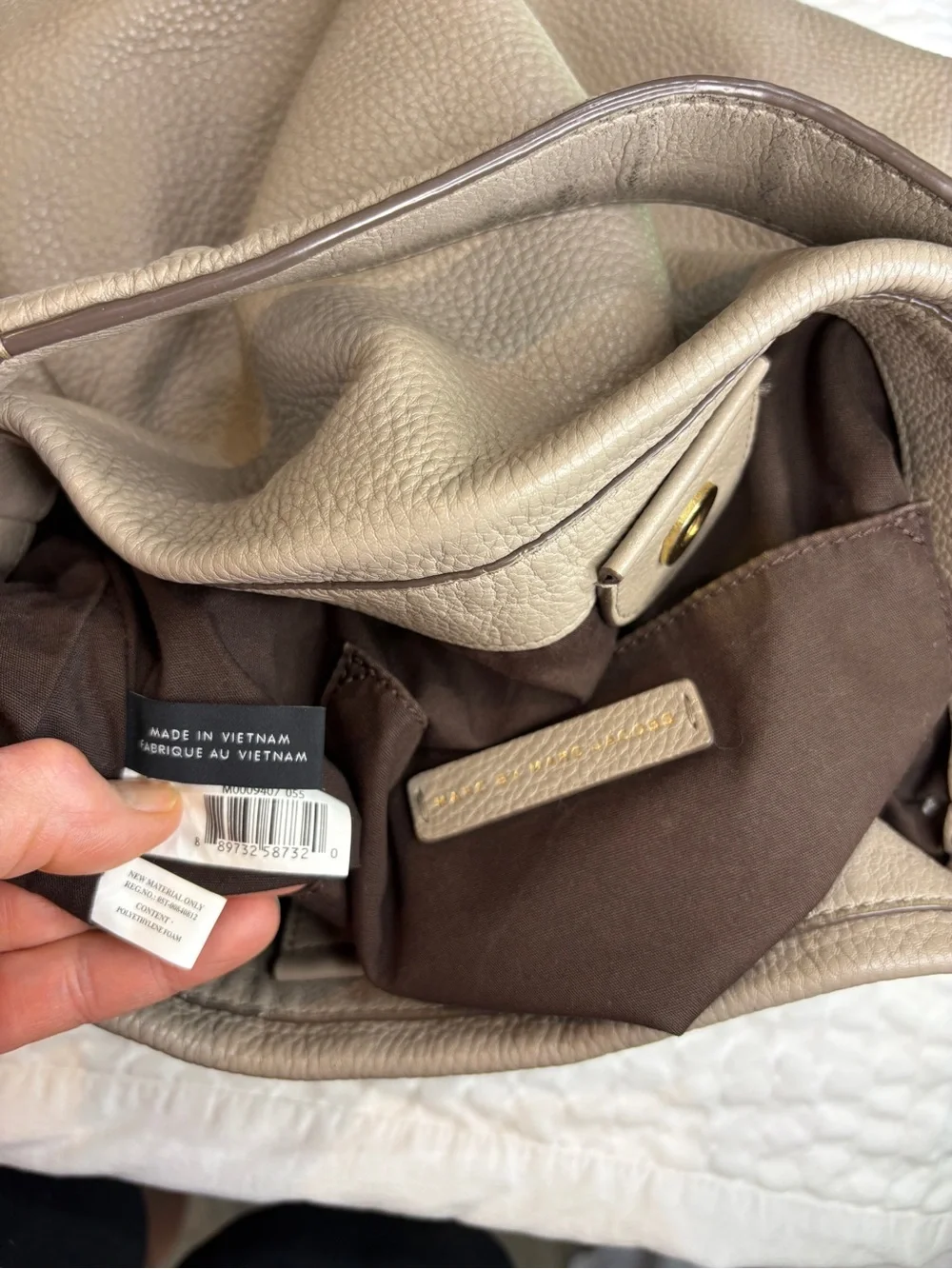 Marc Jacobs Classic Q Hillier Hobo Shoulder Bag wGold Plate GUC Clean Interior🌟